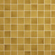 4x4 Contempee  Handcrafted Solid-Color Glossy Undulated Ceramic Tile Yellow