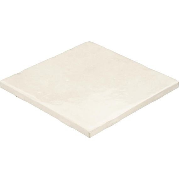 4x4 Studio Haven  Mosaic Stone-Look Glossy Smooth Ceramic Tile Ivory Cream