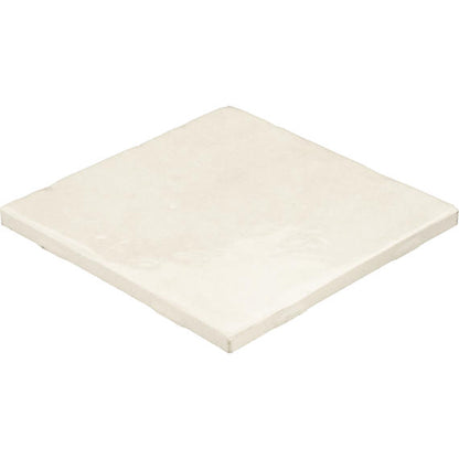 4x4 Studio Haven  Mosaic Stone-Look Glossy Smooth Ceramic Tile Ivory Cream