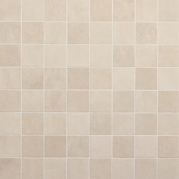 4x4 Studio Haven  Mosaic Stone-Look Glossy Smooth Ceramic Tile Warm Taupe