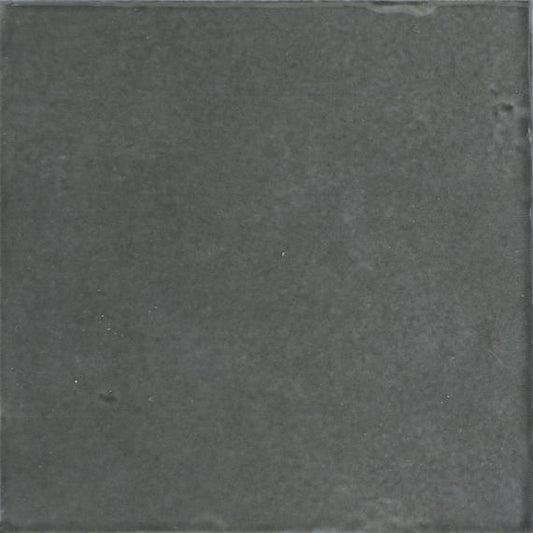 4x4 Studio Haven  Mosaic Stone-Look Glossy Smooth Ceramic Tile Dark Gray
