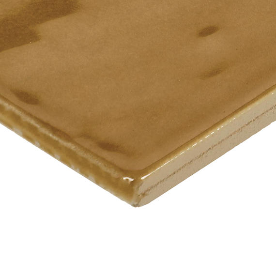 4x4 Studio Haven  Mosaic Stone-Look Glossy Smooth Ceramic Tile Golden Beige