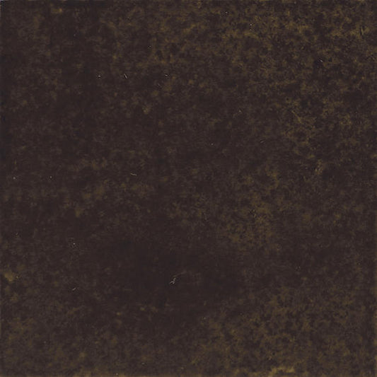 4x4 Studio Haven  Mosaic Stone-Look Glossy Smooth Ceramic Tile Deep Brown