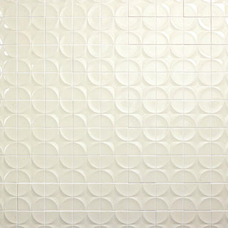 4x4 Contempee 3D-Geometric Star Patterned Solid-Color Glossy Embossed Ceramic Tile