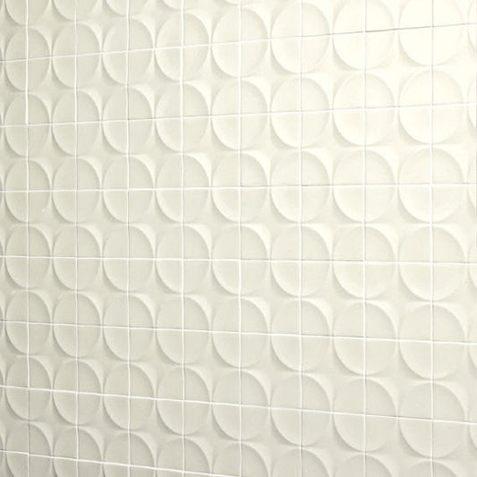 4x4 Contempee 3D-Geometric Star Patterned Solid-Color Glossy Embossed Ceramic Tile