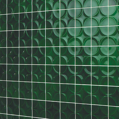 4x4 Contempee Star  Patterned Solid-Color Glossy Embossed Ceramic Tile Emerald Green