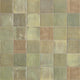 4x4 Zellige Neo  Natural Mixed-Color Glossy Undulated Ceramic Tile Soft Green
