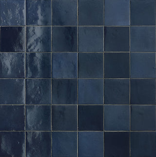 4x4 Zellige Neo Natural Mixed-Color Glossy Undulated Ceramic Tile