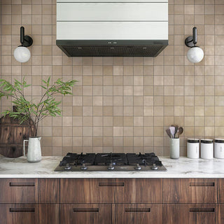 Off White - 4x4 Zellige Neo Natural Mixed-Color Glossy Undulated Ceramic Tile