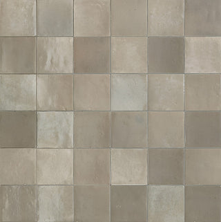 4x4 Zellige Neo Natural Mixed-Color Glossy Undulated Ceramic Tile