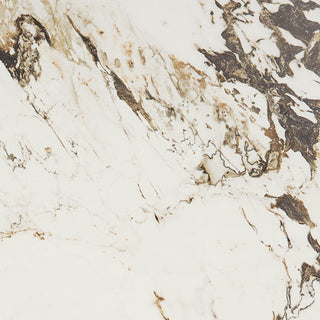 Earth Brown - 48x48 Panoramic Duet Grid Natural Marble-Look Matte Smooth Porcelain Tile