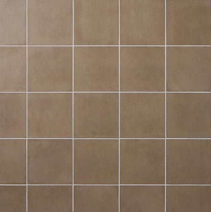 48x48 Crafthouse  Natural Concrete-Look Matte Smooth Porcelain Tile Argilla Brown