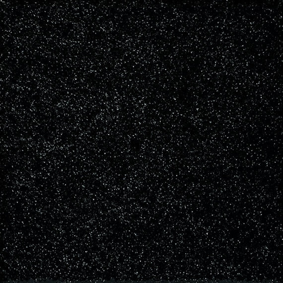 6x6 Color Wheel Splash   Solid-Color Abrasive Speckled Texture Ceramic Tile Black