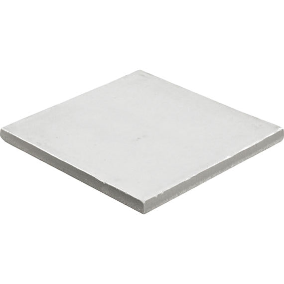 6x6 Rice  Natural Solid-Color Glossy Smooth Porcelain Tile Dusty White