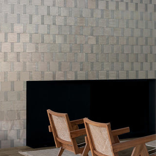 Concrete Gray - 6x6 Rice Natural Solid-Color Glossy Undulated Porcelain Tile