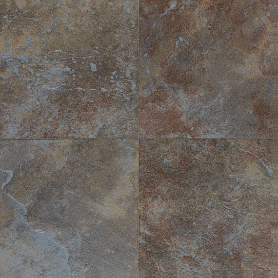 6x6 Continental Slate  Natural Stone-Look Matte Textured Porcelain Tile Rustic Blue