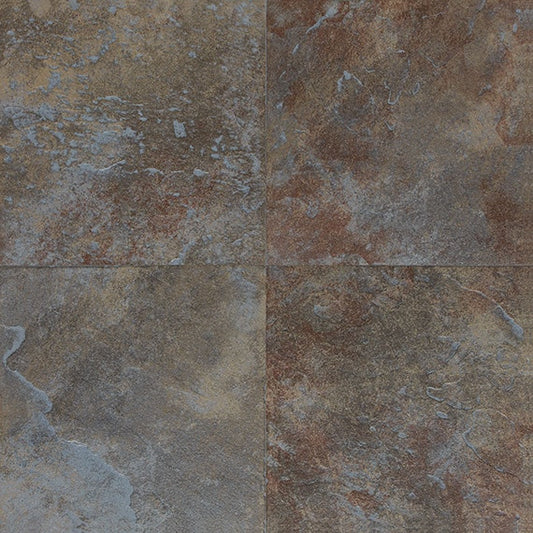 6x6 Continental Slate  Natural Stone-Look Matte Textured Porcelain Tile Rustic Blue