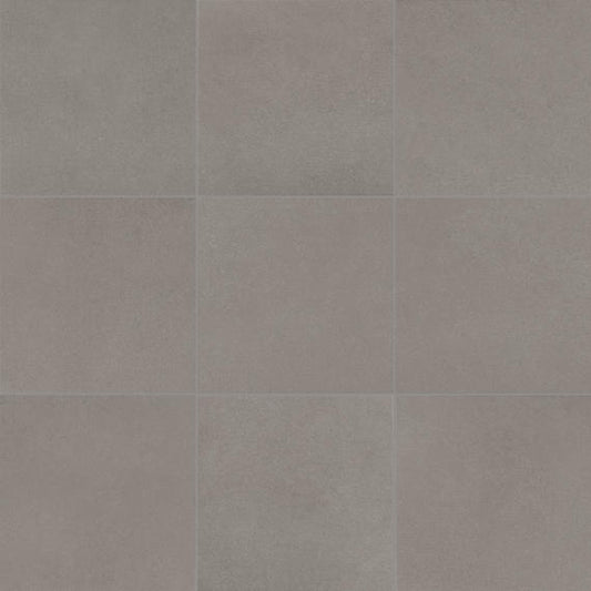6x6 Volume 1.0  Natural Concrete-Look Matte Smooth Porcelain Tile Taupe Gray