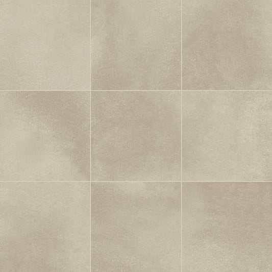 6x6 Volume 1.0  Natural Concrete-Look Matte Smooth Porcelain Tile Soft Beige