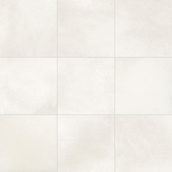 6x6 Volume 1.0  Natural Concrete-Look Matte Smooth Porcelain Tile Cream White