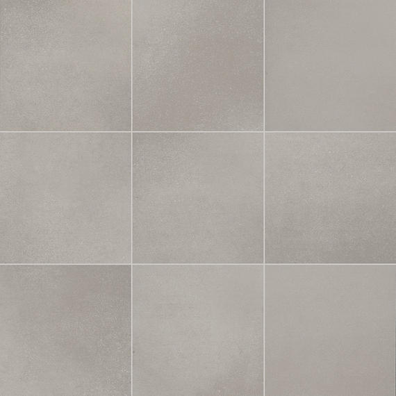 6x6 Volume 1.0  Natural Concrete-Look Matte Smooth Porcelain Tile Warm Gray