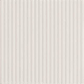 Off White - 6x6 Rhyme And Reason Natural Solid-Color Matte Rippled Ceramic Tile