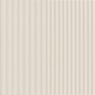 Soft Beige - 6x6 Rhyme And Reason Natural Solid-Color Matte Rippled Ceramic Tile