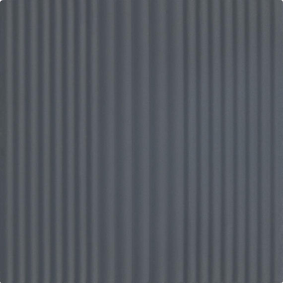 6x6 Rhyme And Reason  Natural Solid-Color Matte Rippled Ceramic Tile Deep Blue