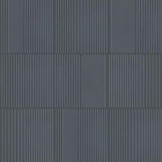 6x6 Rhyme And Reason Natural Solid-Color Matte Rippled Ceramic Tile