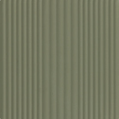 6x6 Rhyme And Reason  Natural Solid-Color Matte Rippled Ceramic Tile Muted Green