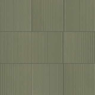 6x6 Rhyme And Reason Natural Solid-Color Matte Rippled Ceramic Tile