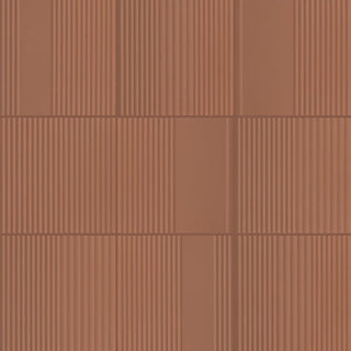 6x6 Rhyme And Reason Natural Solid-Color Matte Rippled Ceramic Tile