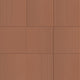 6x6 Rhyme And Reason  Natural Solid-Color Matte Rippled Ceramic Tile Orange Brown