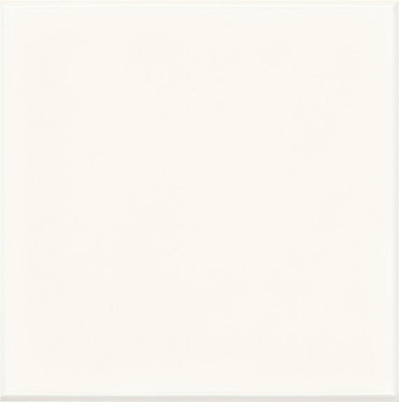 6x6 Retrospace Remix  Natural Solid-Color Glossy Smooth Ceramic Tile Pure White