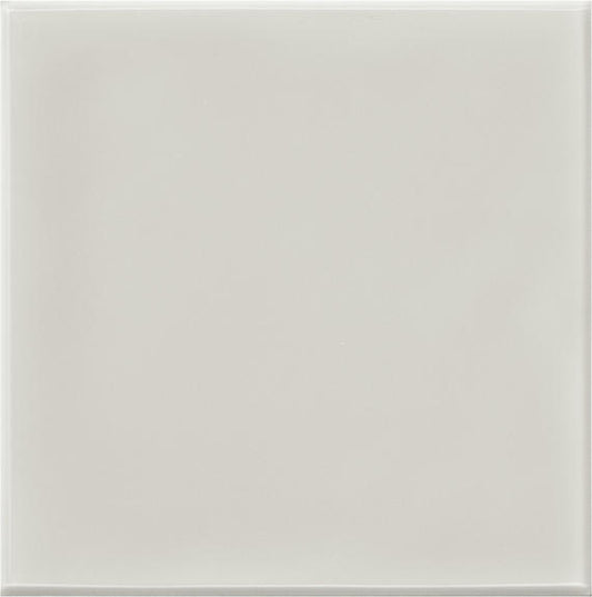 6x6 Retrospace Remix  Natural Solid-Color Glossy Smooth Ceramic Tile Light Gray