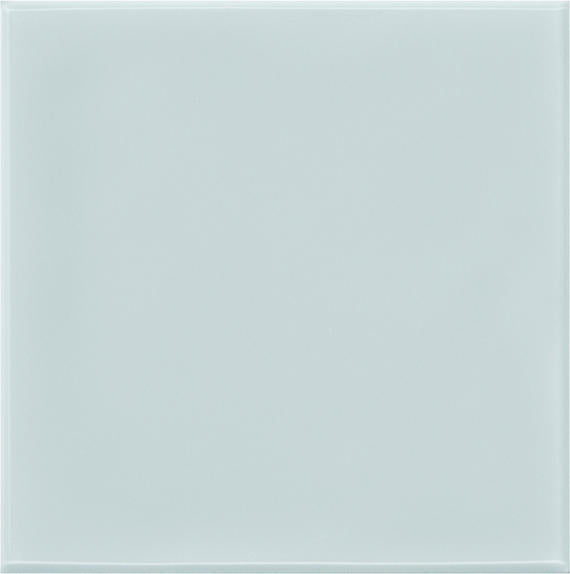 6x6 Retrospace Remix  Natural Solid-Color Glossy Smooth Ceramic Tile Pale Blue