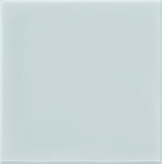 6x6 Retrospace Remix  Natural Solid-Color Glossy Smooth Ceramic Tile Pale Blue