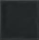 6x6 Retrospace Remix  Natural Solid-Color Glossy Smooth Ceramic Tile Charcoal Black