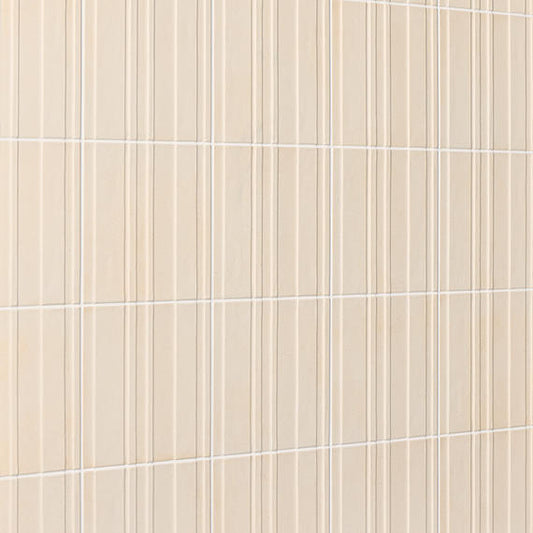 8x8 Crafthouse Natural Concrete-Look Matte 3D-Geometric Fluted Porcelain Tile