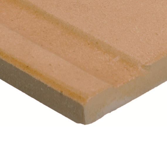 8x8 Crafthouse  Natural Concrete-Look Matte 3D-Geometric Fluted Porcelain Tile Suede Tan