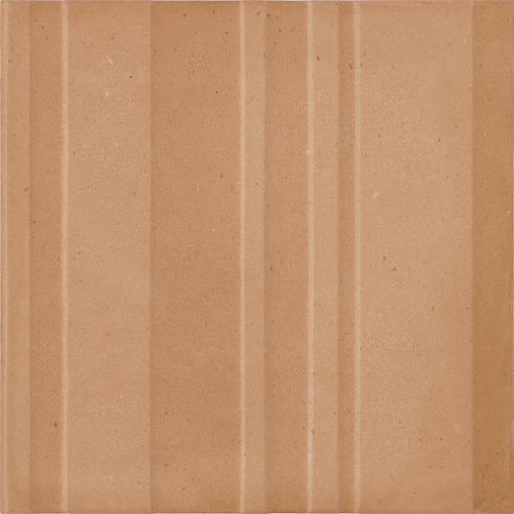 8x8 Crafthouse  Natural Concrete-Look Matte 3D-Geometric Fluted Porcelain Tile Suede Tan