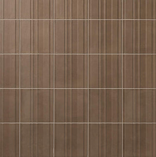 8x8 Crafthouse Natural Concrete-Look Matte 3D-Geometric Fluted Porcelain Tile