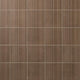 8x8 Crafthouse  Natural Concrete-Look Matte 3D-Geometric Fluted Porcelain Tile Argilla Brown