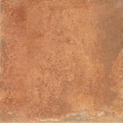 8x8 Cotto Revival  Natural Stone-Look Matte Smooth Porcelain Tile Rust Brown