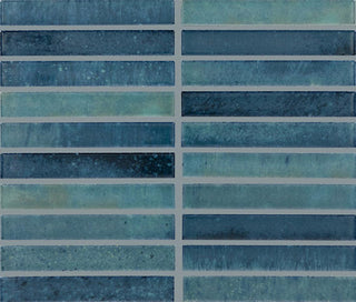 12x10 Miramo Straight Joint Mosaic Solid-Color Glossy Smooth Glass Tile