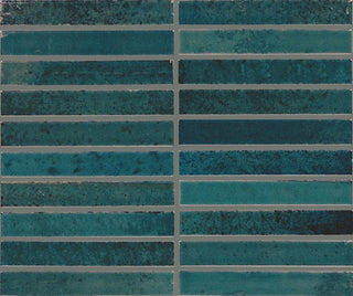 12x10 Miramo Straight Joint Mosaic Solid-Color Glossy Smooth Glass Tile
