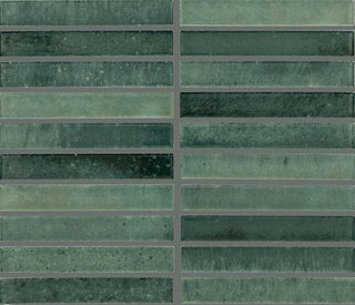 12x10 Miramo Straight Joint Mosaic Solid-Color Glossy Smooth Glass Tile