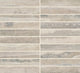 1x6 Calligo Stacked  Mosaic Stone-Look Matte Smooth Porcelain Tile Nimbus Gray