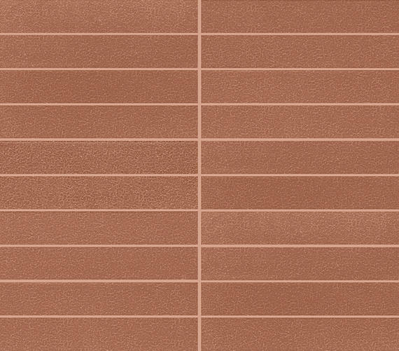1x6 Inyo  Mosaic Natural-Look Satin Smooth Porcelain Tile Terracotta Brown
