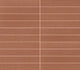 1x6 Inyo  Mosaic Natural-Look Satin Smooth Porcelain Tile Terracotta Brown